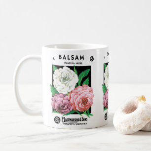 Mug Paquet de semences vintage Art Étiquette, Fleurs C