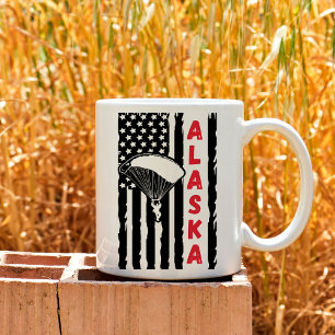 Mug Parachute vintage de parapente en Alaska