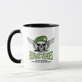 Mug Parachutisme crânien vert portugais