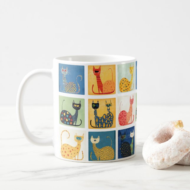Mug Parade de chats (Avec donut)