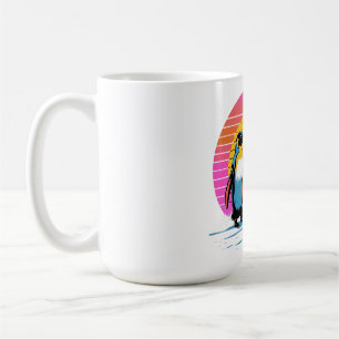 Mug Parade des pingouins - Retro Sunset Famille des pi