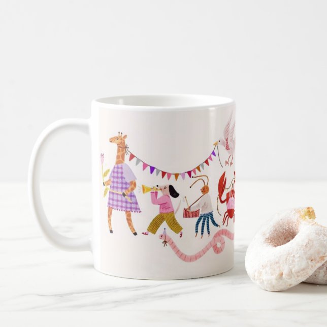 Mug Parade Fantaisiste de Joie – Le Style KindOnes (Avec donut)