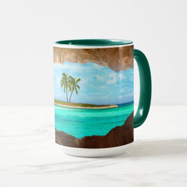 Mug Paradis dans les Caraïbes (Devant droit)