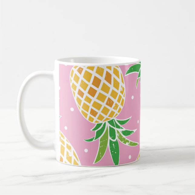 Mug Paradis de l'ananas : Motif tropical (Gauche)