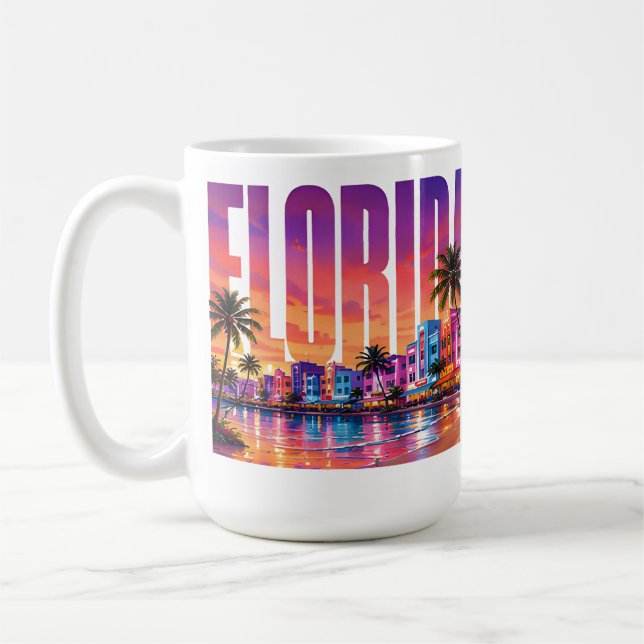 Mug Paradis de soleil de la côte tropicale de Floride (Gauche)