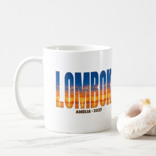 Mug Paradis du coucher de soleil personnalisé de Lombo