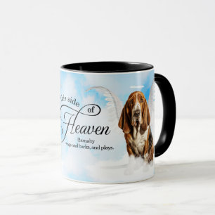 Mug Paradis Personnalisé Mémorial pour Basset Hound