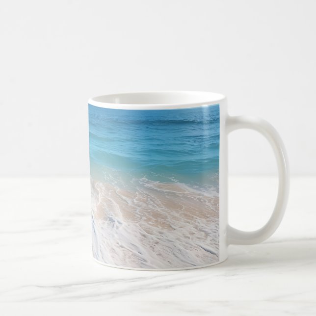 Mug Paradis plage vagues scène océan île de sable