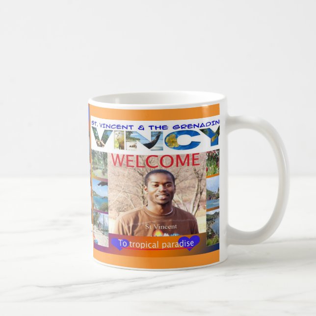 Mug paradis tropical, île de Vincent (Droite)