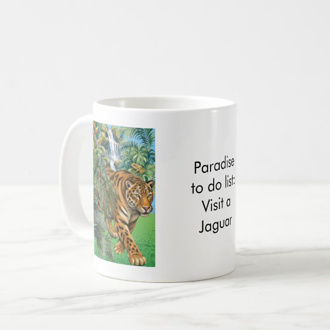 Mug Paradise to do list: Jaguar (Devant gauche)