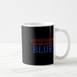Mug Paraissait bien d'ici Bleu Drôle Softll Jour de ma