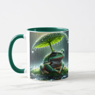Mug Parapluie de feuille de grenouille mignonne Imagin