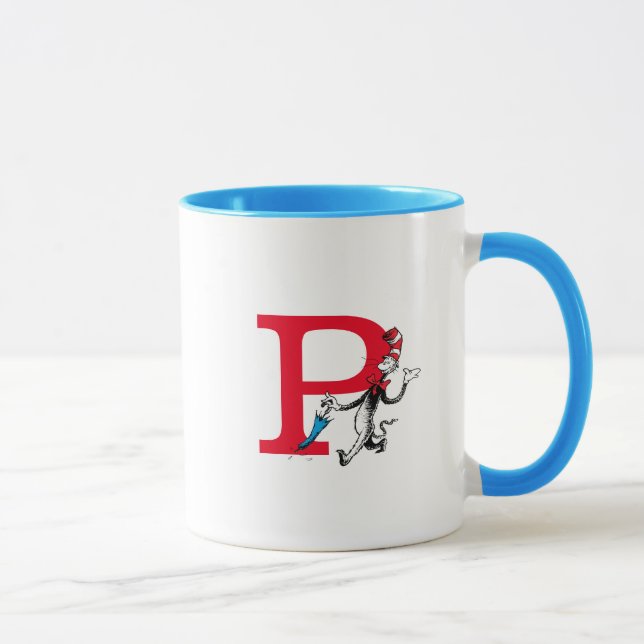 Mug Parapluie de marche monogrammé Dr Seuss Cat in the (Droite)
