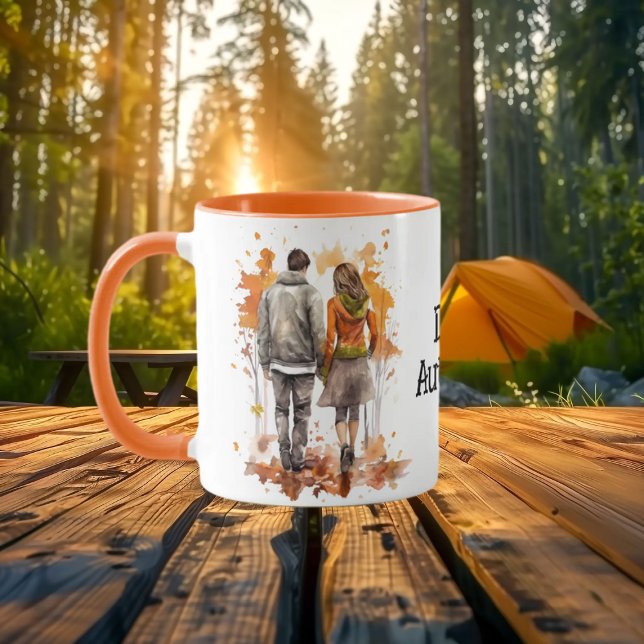 Mug Parapluie romantique Couple Automne (Créateur téléchargé)