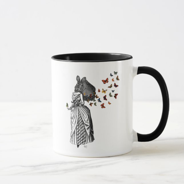 Mug Parasol lapin et papillon 2 (Droite)