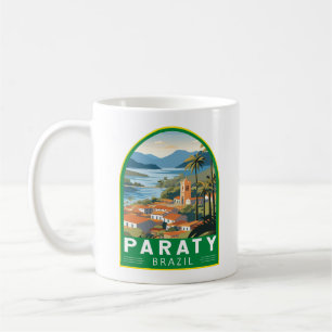 Mug Paraty Brésil Travel Art Vintage