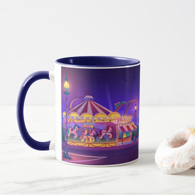 Mug Parc d'attractions (Avec donut)