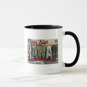 Mug Parc d'état de Puua Kaa, Hawaï - grande scène de