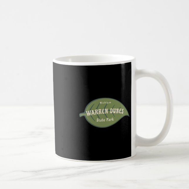 Mug Parc d'État de Warren Dunes Michigan Feuilles d'Au (Droite)