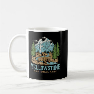 Mug Parc national américain de Yellowstone Loup Bison