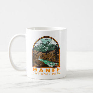 Mug Parc national Banff Canada Vintage Voyage