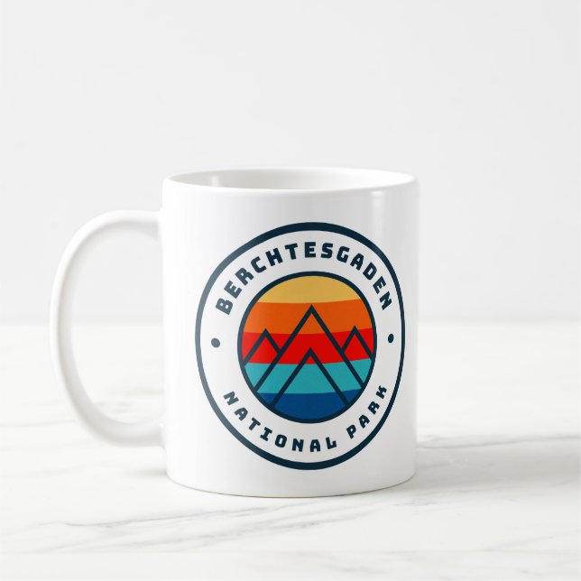 Mug Parc national Berchtesgaden Allemagne Minimaliste (Gauche)