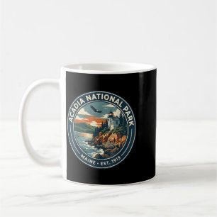 Mug Parc national d'Acadia Maine Phare Rétro Et