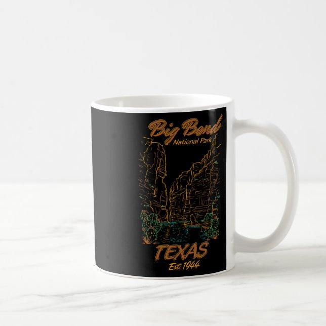 Mug Parc national de Big Bend Texas Camping Randonnée  (Droite)
