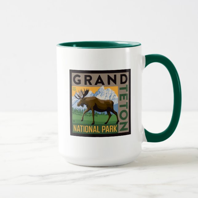 Mug Parc national de Grand Teton Moose (Droite)