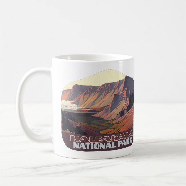 Mug Parc national de Haleakala Cratère volcanique de M (Gauche)