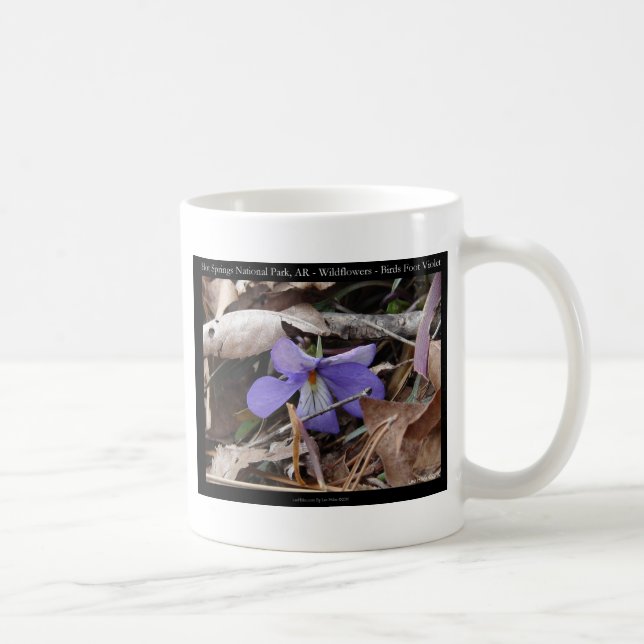 Mug Parc national de Hot Springs, AR Cadeaux Violettes (Droite)