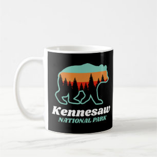Mug Parc national de Kennesaw Georgia Ours Retro Cadea