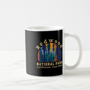 Mug Parc national de Redwood Californie Rétro Vintage 