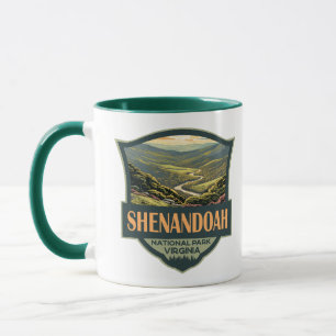 Mug Parc national de Shenandoah Illustration Voyage Ré