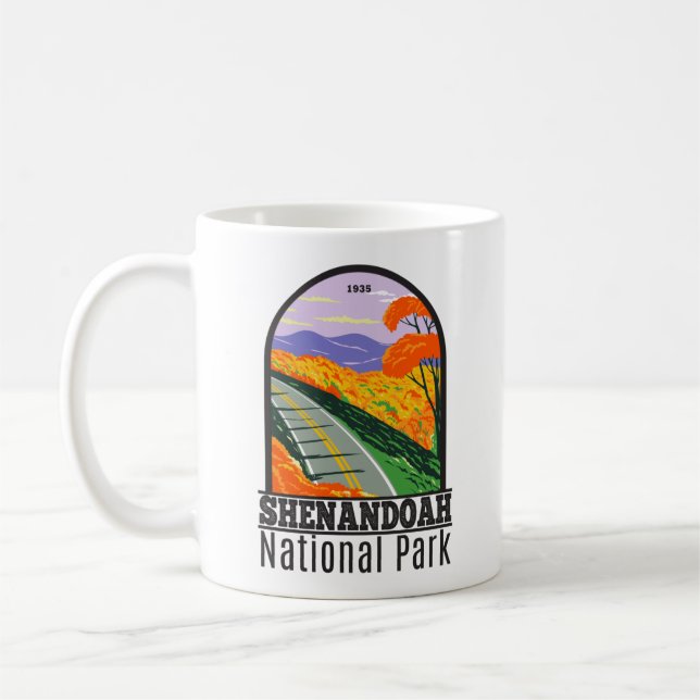 Mug Parc national de Shenandoah Skyline Drive Virginie (Gauche)