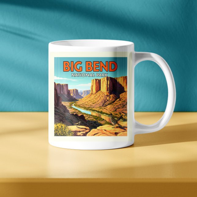 Mug Parc national de vintage Big Bend (Créateur téléchargé)