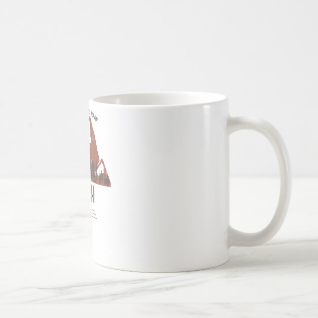 Mug Parc national de vintage Zion Utah (Droite)