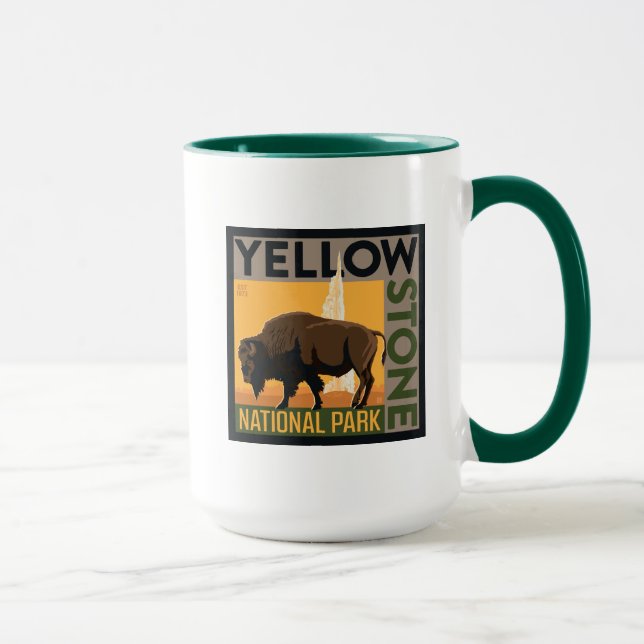 Mug Parc national de Yellowstone | Buffalo (Droite)