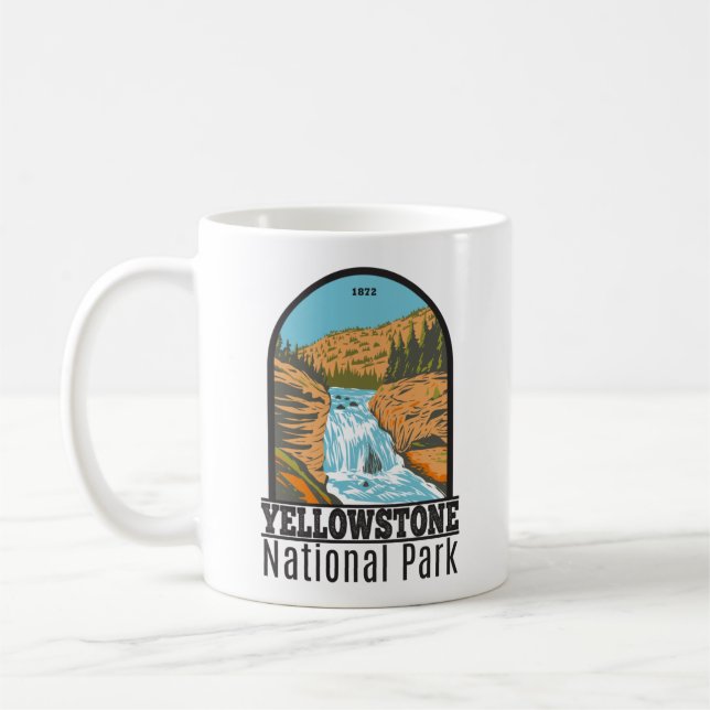 Mug Parc national de Yellowstone Chutes Vintages (Gauche)