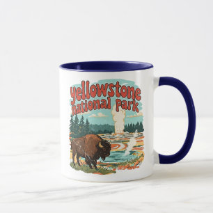 Mug Parc national de Yellowstone Geyser Source chaude