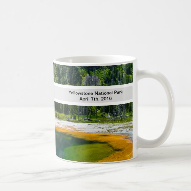 Mug Parc national de Yellowstone personnalisé Wyoming  (Droite)