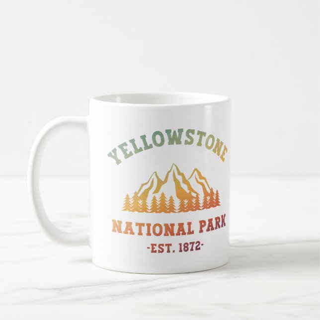 Mug Parc national de Yellowstone Randonnée rayonnant C (Gauche)