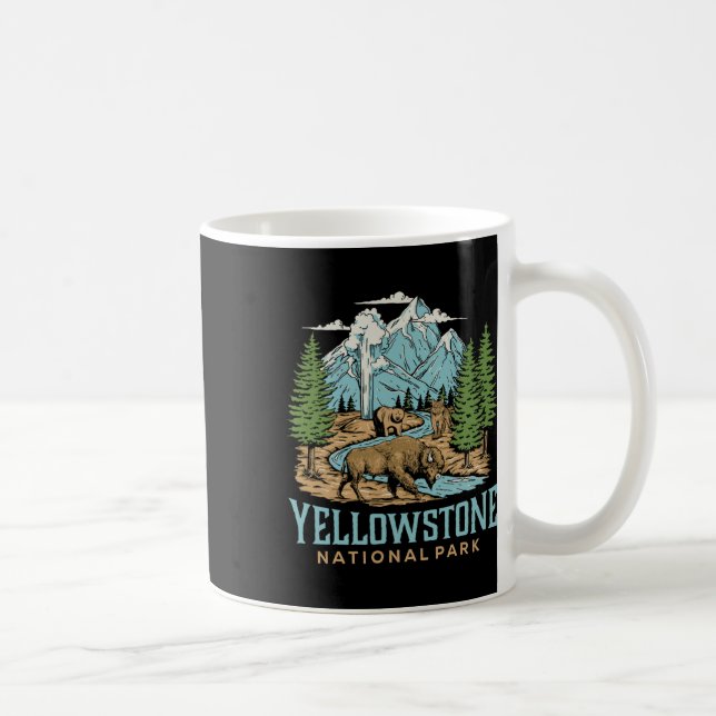Mug Parc national de Yellowstone Us Wolf Bison Bear Vi (Droite)