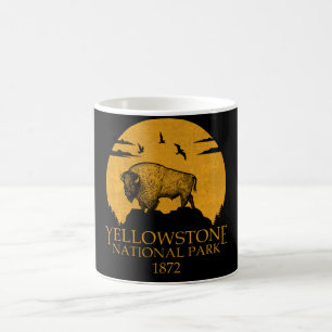 Mug Parc national de Yellowstone Usa Vintage Retro Bis