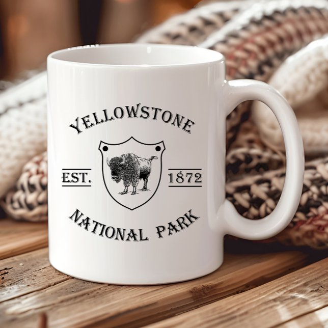 Mug Parc national de Yellowstone vintage (Créateur téléchargé)