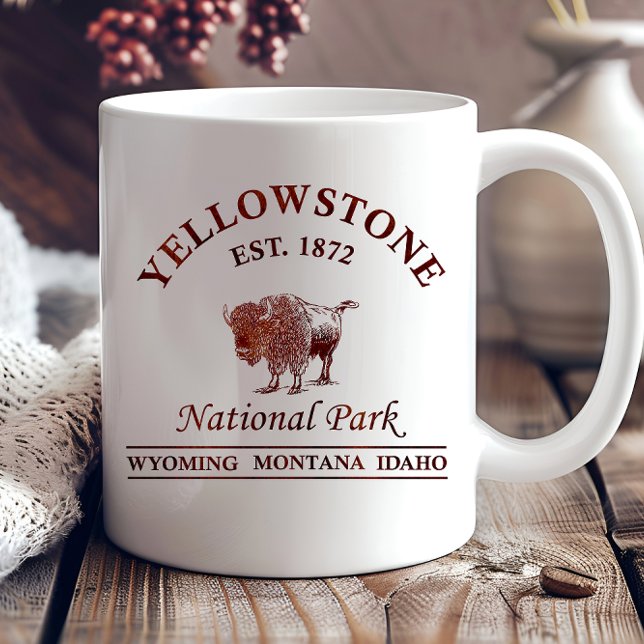 Mug Parc national de Yellowstone vintage (Créateur téléchargé)