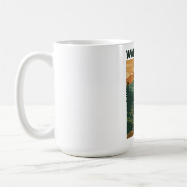 Mug Parc national de Yellowstone - Wanderlust Randonné (Gauche)