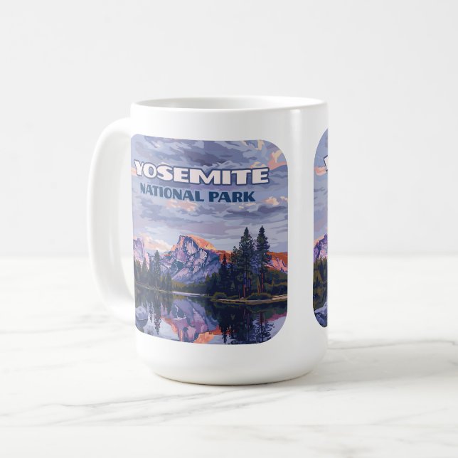 Mug Parc national de Yosemite Halle Dome Californie Su (Devant gauche)