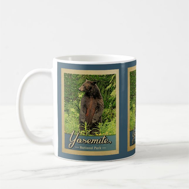 Mug Parc national de Yosemite Ours Vintage (Gauche)