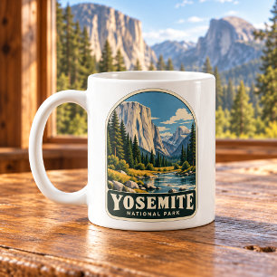 Mug Parc national de Yosemite Vallée vintage